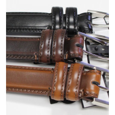 Men's Smooth Padded Leather Dress Belt