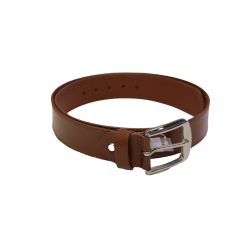 Men's Tan Casual Genuine Leather Side Stitch Belt