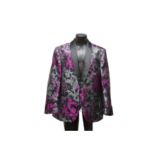 Purple Paisley Fashion Coat